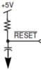Reset circuit from manual
